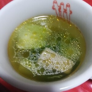 青梗菜とえのきのスープ